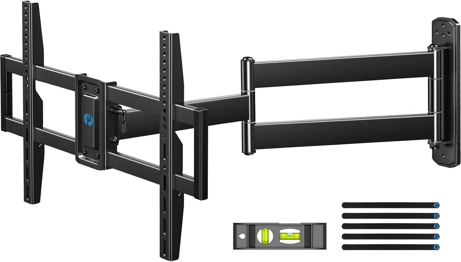 Pipishell Full-Motion Long-Arm TV Wall Mount for 32-75 Inch TVs up to 100 lbs, Corner TV Mount with 32.37” Extension, Swivel & Tilt, Space-Saving Wall Mount TV Bracket, Max VESA 600x400mm, PILF18