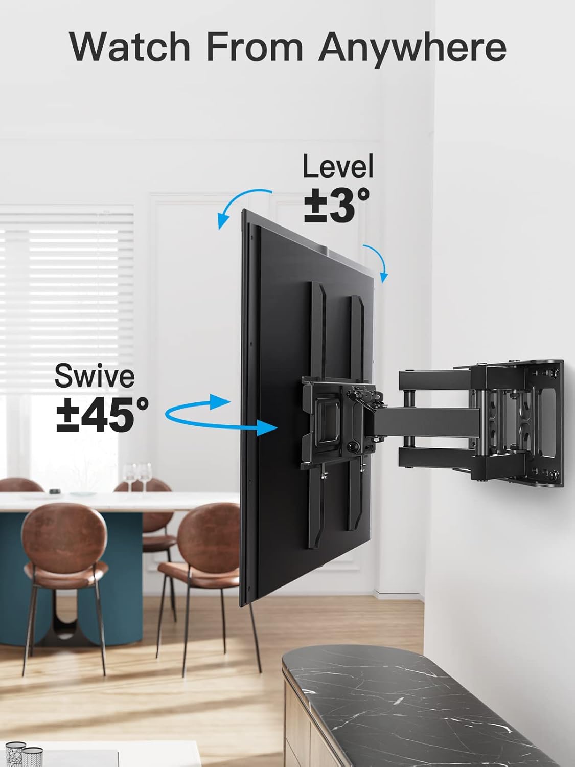 Full Motion TV Wall Mount Bracket For 26
