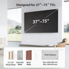 Pipishell Full Motion TV Wall Mount for Most 37-75 inch TVs up to 100 lbs, Wall Mount Bracket with Dual Articulating Arms, Swivel, Tilt, Max VESA 600x400mm, TV Mount Fits 12”/16” Wood Studs, PILF6