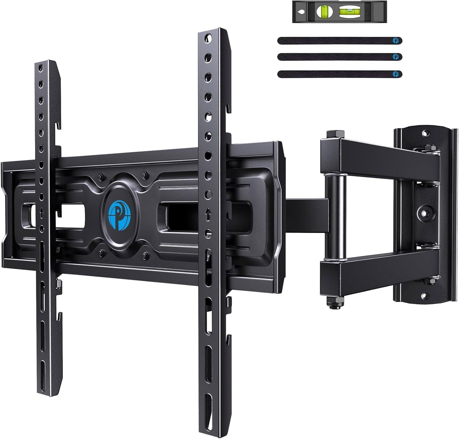 Pipishell Full Motion TV Wall Mount for 26-65 Inch TVs up to 77 lbs, Height Adjustable Corner Wall Mount Bracket with Articulating Arm, Swivel Extension Tilt, Max VESA 400x400mm, PIMF9