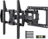 Pipishell Full Motion TV Wall Mount for Most 37-75 inch TVs up to 100 lbs, Wall Mount Bracket with Dual Articulating Arms, Swivel, Tilt, Max VESA 600x400mm, TV Mount Fits 12”/16” Wood Studs, PILF6