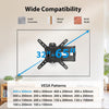 Pipishell Full Motion Long-Arm TV Wall Mount for 32-65 Inch TVs, Max VESA 400x400mm up to 110 lbs, 37.4” Long Extension Corner TV Mount, Swivel & Tilt, Space-Saving Wall Mount TV Bracket, PIMF26B