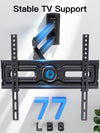Pipishell Full Motion TV Wall Mount for 26-65 Inch TVs up to 77 lbs, Height Adjustable Corner Wall Mount Bracket with Articulating Arm, Swivel Extension Tilt, Max VESA 400x400mm, PIMF9