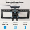 Pipishell Full Motion TV Wall Mount with Power Strip for 42–90 Inch TVs up to 150 lbs, Pre-Assembled TV Mount Has Smooth Swivel, Tilt, Extension, Max VESA 600x400mm, 12“/16”/24” Wood Studs