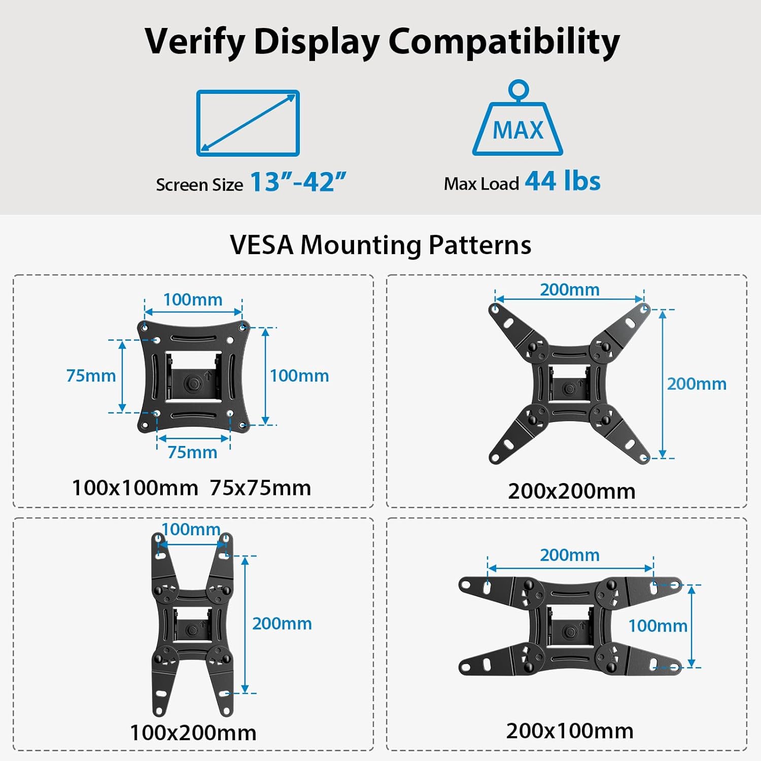 Full Motion TV Wall Mount For 13