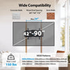 Pipishell Full Motion TV Wall Mount with Power Strip for 42–90 Inch TVs up to 150 lbs, Pre-Assembled TV Mount Has Smooth Swivel, Tilt, Extension, Max VESA 600x400mm, 12“/16”/24” Wood Studs