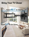 Pipishell Long Arm Full Motion TV Wall Mount for 42–90 Inch TVs up to 150 lbs, 40.1″ Long Extension, Pre-Assembled Corner TV Mount with Full Swivel, Tilt, Fits 8″/12″/16″/24″ Studs, Max VESA 800x400mm